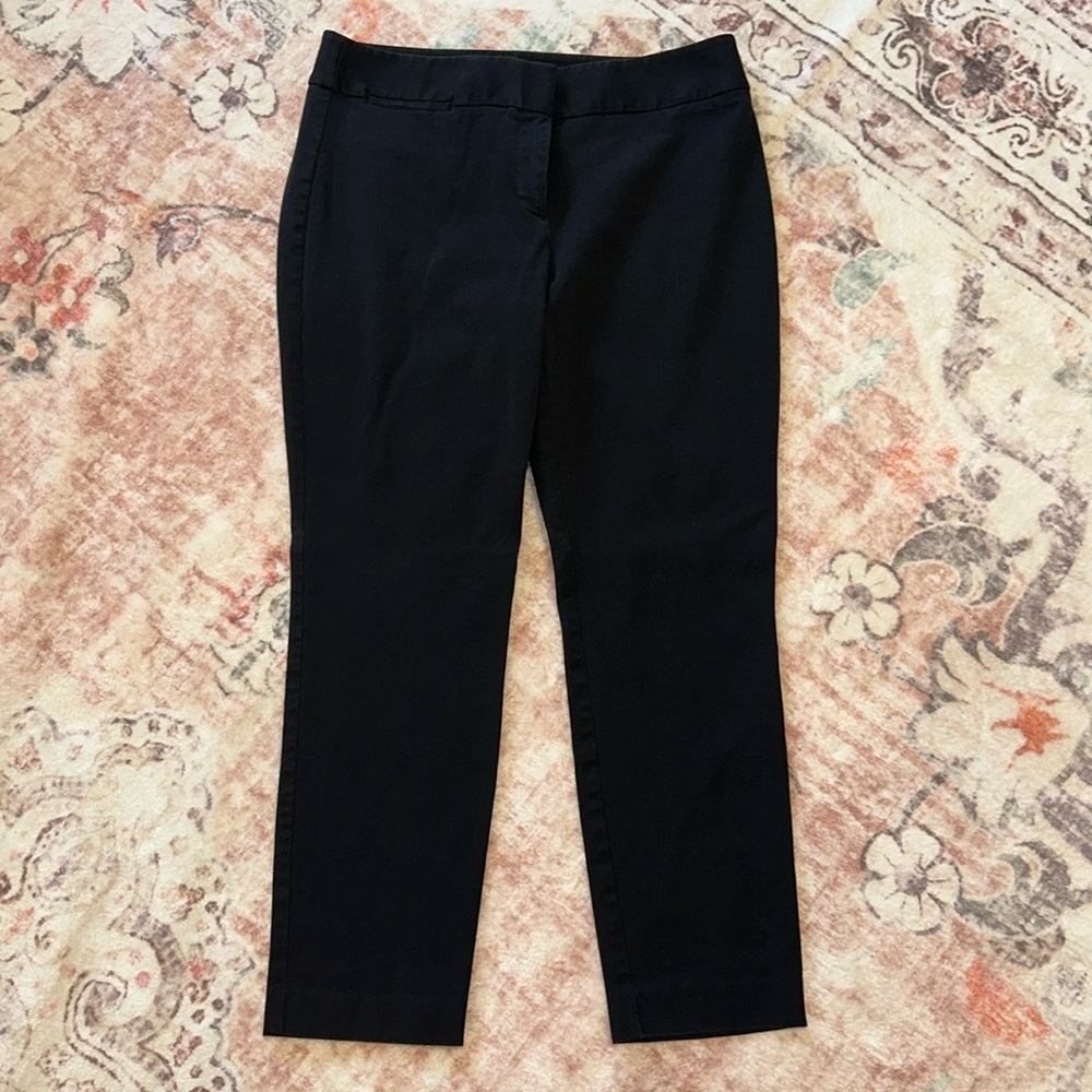 Loft “Julie” black ankle pants, women’s size 8